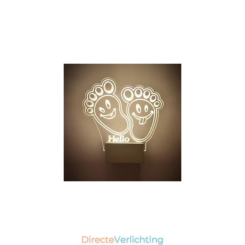 Acryl Wandlamp PVC Lamp Licht Chip Modern Hedendaags Metaal