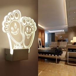 Acryl Wandlamp PVC Lamp Licht Chip Modern Hedendaags Metaal