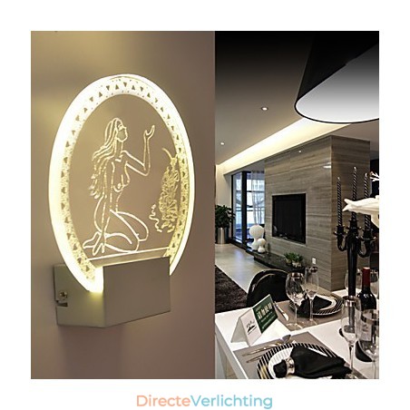 Acryl Wandlamp PVC Lamp Licht Chip Modern Hedendaags Metaal 5W Acryl Wandlamp PVC Lamp Licht Chip Modern Hedendaags Metaal 5W