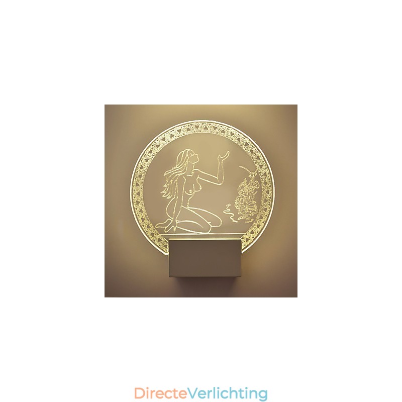 Acryl Wandlamp PVC Lamp Licht Chip Modern Hedendaags Metaal 5W