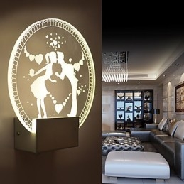 Acryl Wandlamp PVC Lamp Licht Modern Hedendaags Metaal