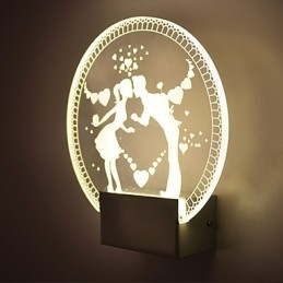 Acryl Wandlamp PVC Lamp Licht Modern Hedendaags Metaal