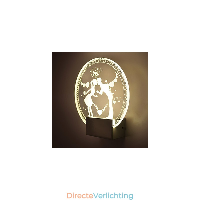 Acryl Wandlamp PVC Lamp Licht Modern Hedendaags Metaal
