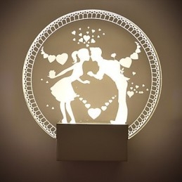 Acryl Wandlamp PVC Lamp Licht Modern Hedendaags Metaal