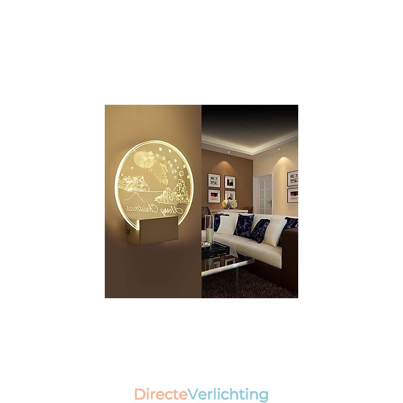 Acryl Wandlamp PVC Lamp Licht Modern Hedendaags Metaal