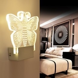 Acryl Wandlamp PVC Lamp Licht Modern Hedendaags Metaal