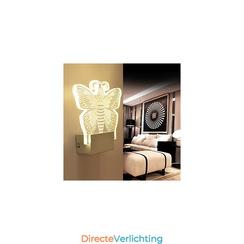 Acryl Wandlamp PVC Lamp Licht Modern Hedendaags Metaal