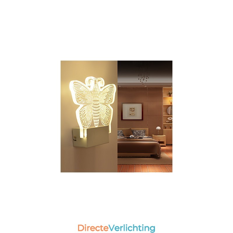 Acryl Wandlamp PVC Lamp Licht Modern Hedendaags Metaal
