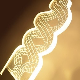 Acryl Wandlamp PVC Lamp Licht Chip Modern Hedendaags Metaal