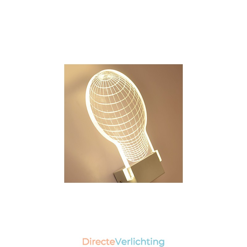 Acryl Wandlamp PVC Lamp Licht Chip Modern Hedendaags Metaal