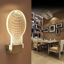 Acryl Wandlamp PVC Lamp Licht Chip Modern Hedendaags Metaal
