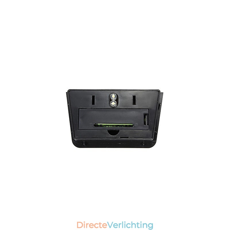 Warme gele zonne-energie wandlamp met 2 lantaarns voor op het dek