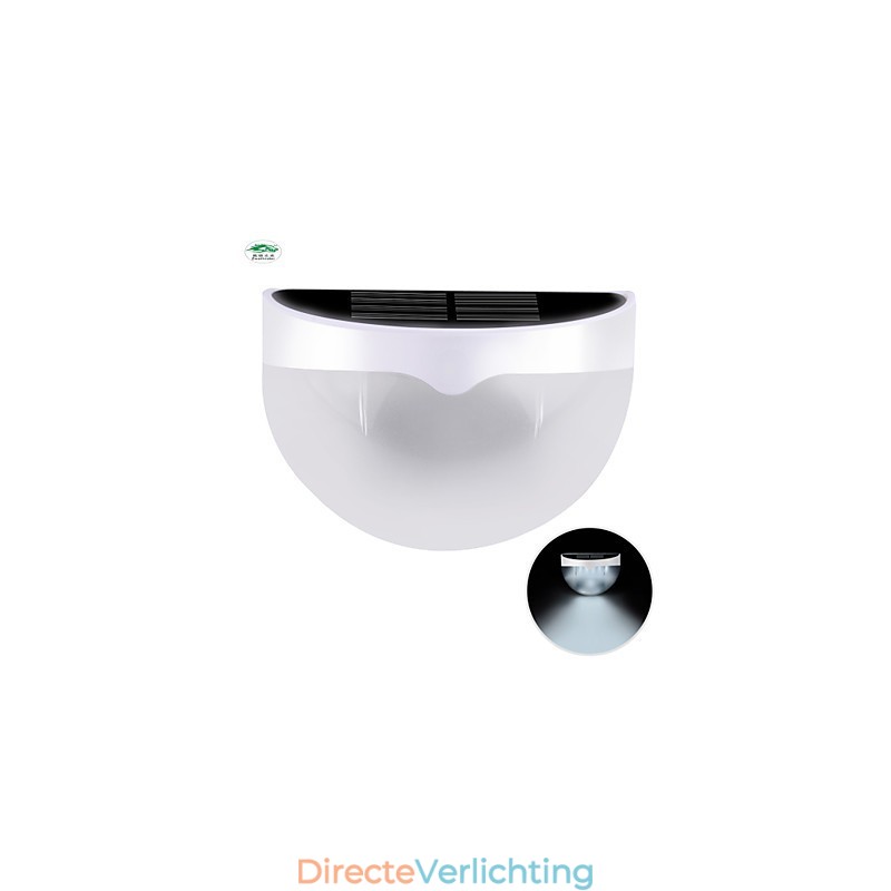 Zonne-energie waterdichte IP55 lamp wit + zwart