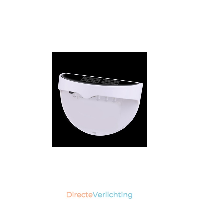 Zonne-energie waterdichte IP55 lamp wit + zwart