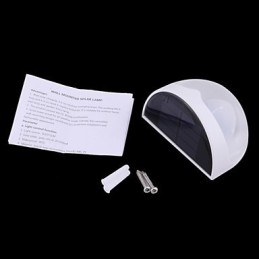 Zonne-energie waterdichte IP55 lamp wit + zwart