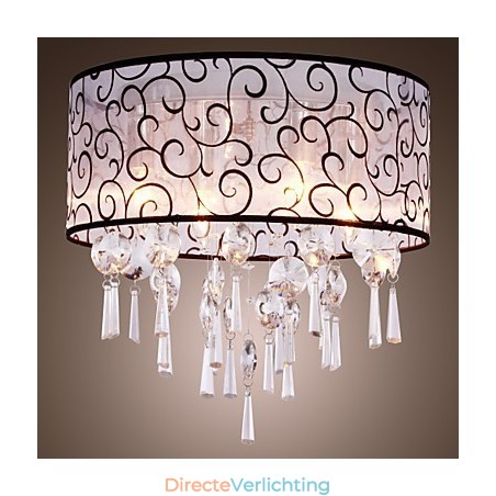 Moderne eigentijdse trommel kristal gegalvaniseerd metaal inbouw Moderne eigentijdse trommel kristal gegalvaniseerd metaal inbouw