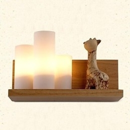 Wandlamp Drie Lichten en Glas