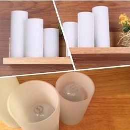 Wandlamp Drie Lichten en Glas