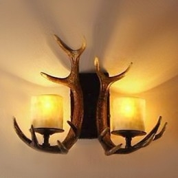 Wandlamp met 2 lampen in gewei-functie