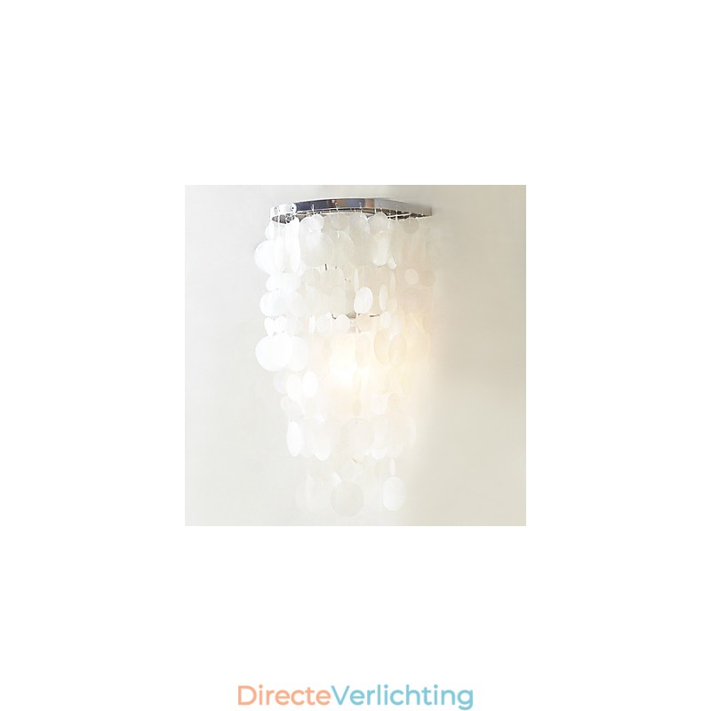 Stijlvolle wandlamp met 1 lichtbron in warm wit