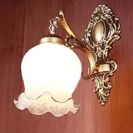 Badkamer Wandlamp 1 Licht Klassiek Metaal Glas Schilderij