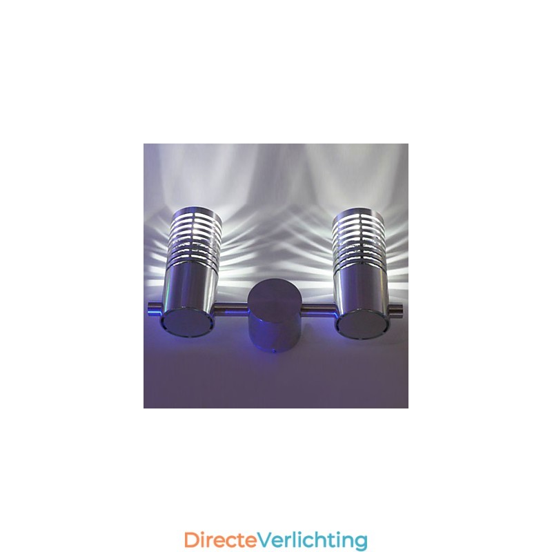 Moderne wandlamp met strooilicht 2 cilinder barrièrelaag lichtstraal
