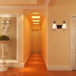 2-lichts wandlamp in witte kap