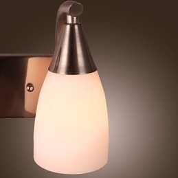 2-lichts wandlamp in witte kap