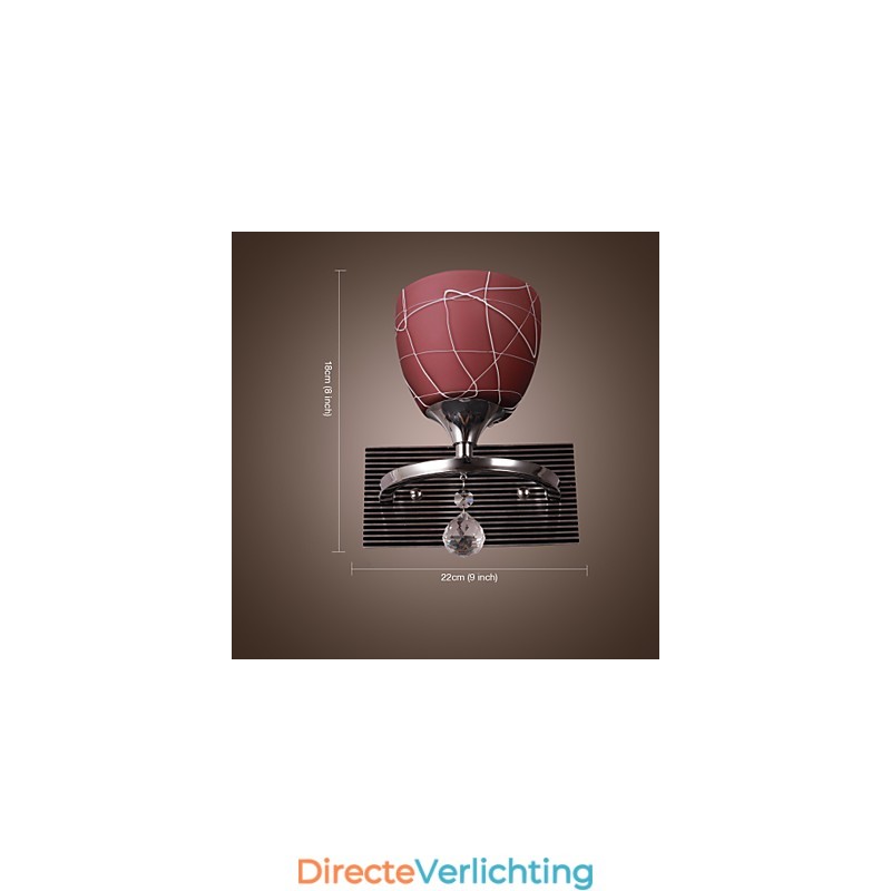 Hoogwaardige wandlamp met 1 lichtbron