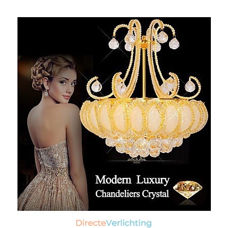 Moderne luxe kroonluchter kristallen hanglamp diameter 50 cm bevat 8 lampen Moderne luxe kroonluchter kristallen hanglamp diameter 50 cm bevat 8 lampen