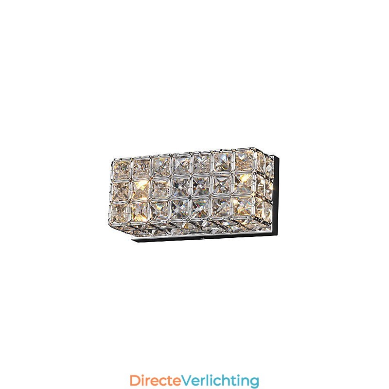 Kristallen vierkante wandlamp in galvanisatieproces