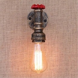 Nostalgia Eenvoudige Waterpijp Decoratieve Kleine Wandlamp Wandlamp