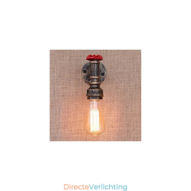 Nostalgia Eenvoudige Waterpijp Decoratieve Kleine Wandlamp Wandlamp