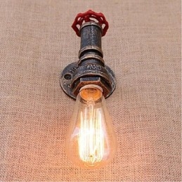 Nostalgia Eenvoudige Waterpijp Decoratieve Kleine Wandlamp Wandlamp