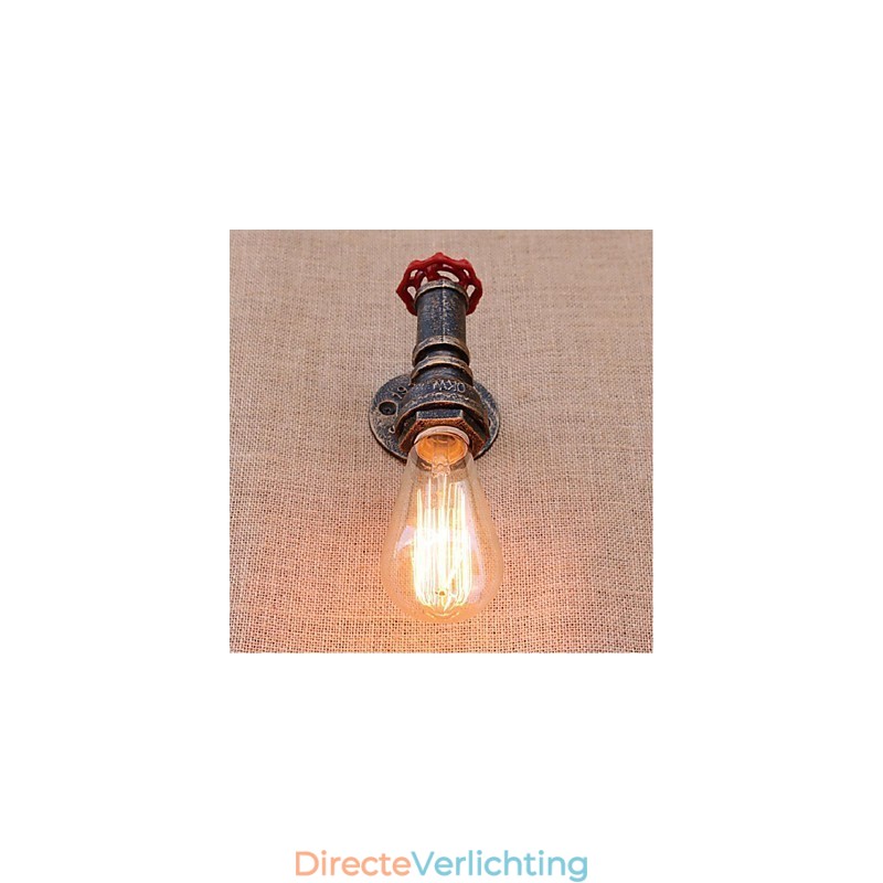 Nostalgia Eenvoudige Waterpijp Decoratieve Kleine Wandlamp Wandlamp