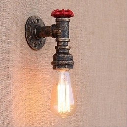Nostalgia Eenvoudige Waterpijp Decoratieve Kleine Wandlamp Wandlamp