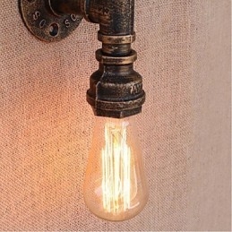 Nostalgia Eenvoudige Waterpijp Decoratieve Kleine Wandlamp Wandlamp