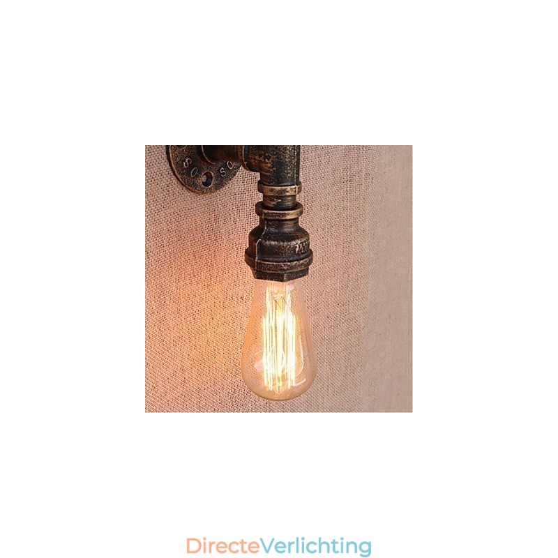 Nostalgia Eenvoudige Waterpijp Decoratieve Kleine Wandlamp Wandlamp