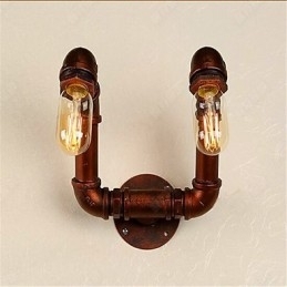 Amerikaanse Bar Xiang Slaapkamer Gangpad Waterpijp Wandlamp Retro Industriële IJzeren Wandlamp