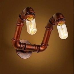 Amerikaanse Bar Xiang Slaapkamer Gangpad Waterpijp Wandlamp Retro Industriële IJzeren Wandlamp