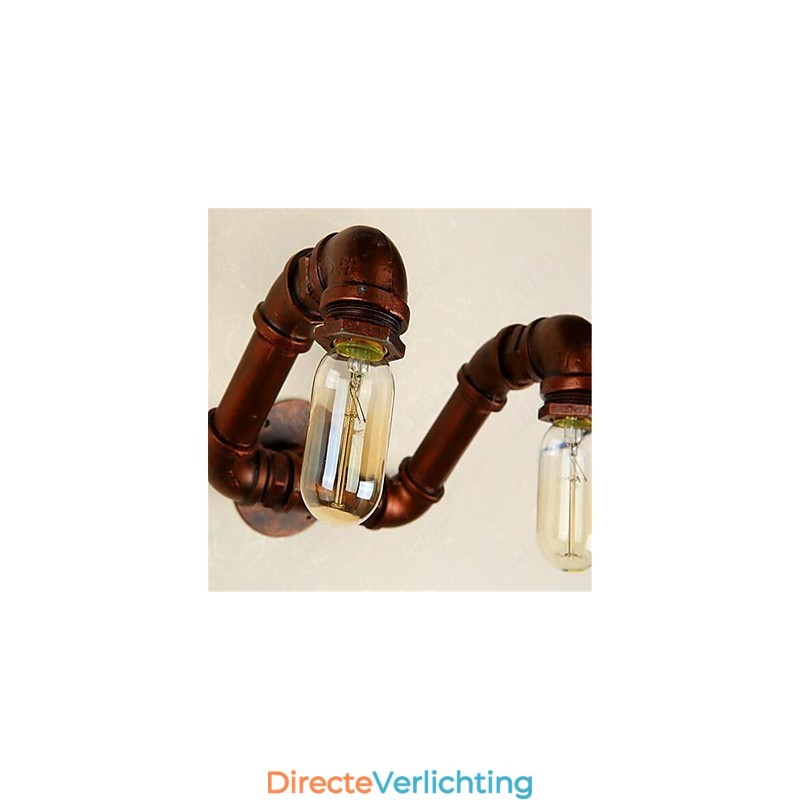Amerikaanse Bar Xiang Slaapkamer Gangpad Waterpijp Wandlamp Retro Industriële IJzeren Wandlamp