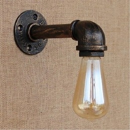 Nostalgia Eenvoudige Waterpijp Decoratieve Kleine Wandlamp Wandlamp