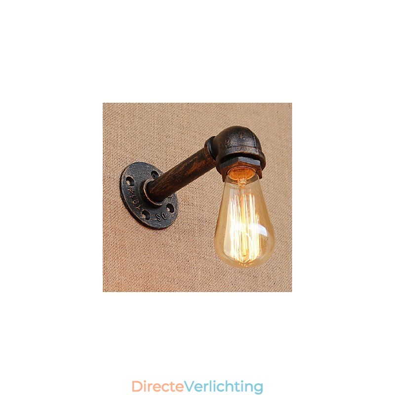 Nostalgia Eenvoudige Waterpijp Decoratieve Kleine Wandlamp Wandlamp