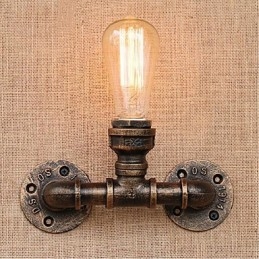 Nostalgia Eenvoudige Waterpijp Decoratieve Kleine Wandlamp Wandlamp