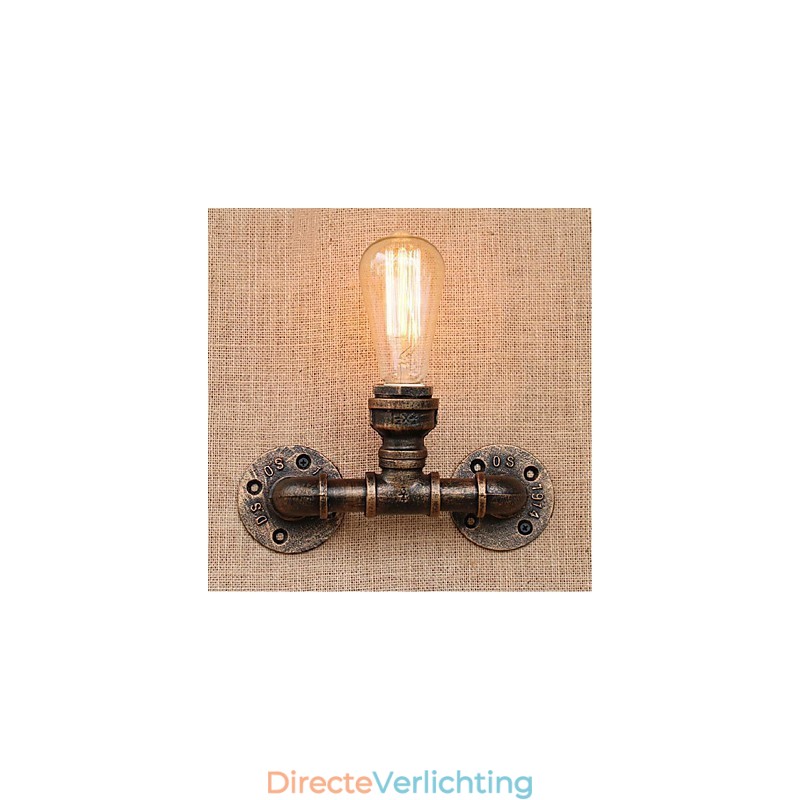 Nostalgia Eenvoudige Waterpijp Decoratieve Kleine Wandlamp Wandlamp