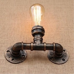 Nostalgia Eenvoudige Waterpijp Decoratieve Kleine Wandlamp Wandlamp