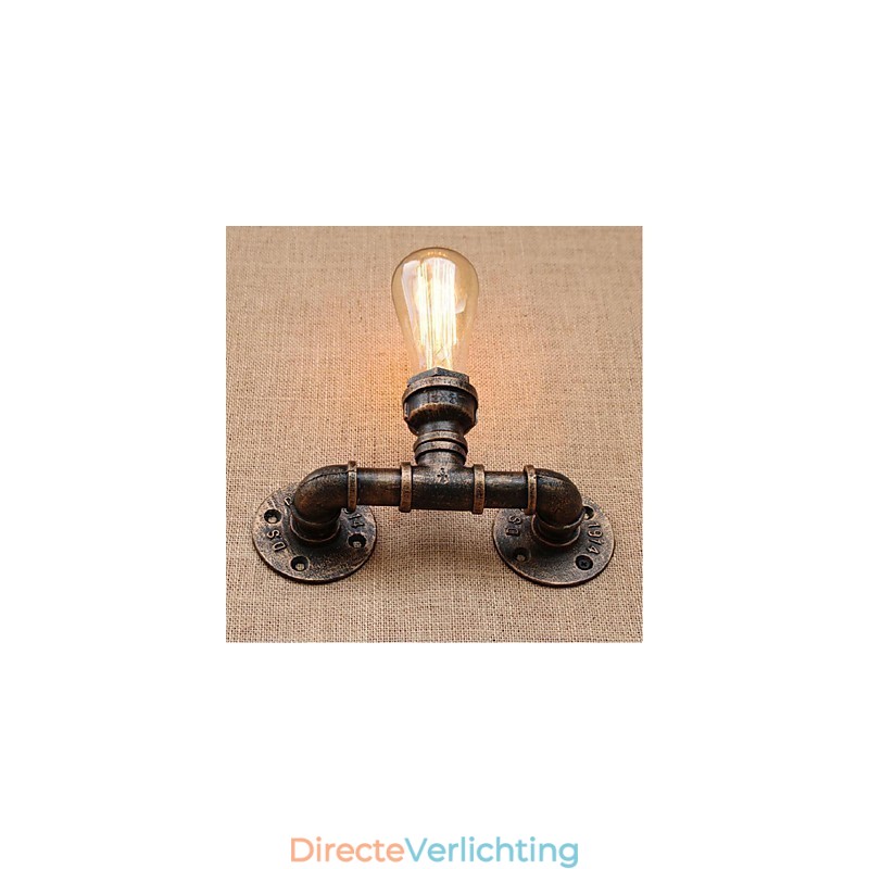 Nostalgia Eenvoudige Waterpijp Decoratieve Kleine Wandlamp Wandlamp