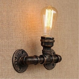 Nostalgia Eenvoudige Waterpijp Decoratieve Kleine Wandlamp Wandlamp