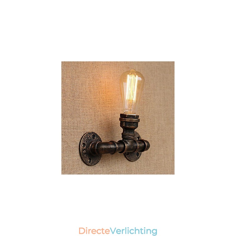 Nostalgia Eenvoudige Waterpijp Decoratieve Kleine Wandlamp Wandlamp