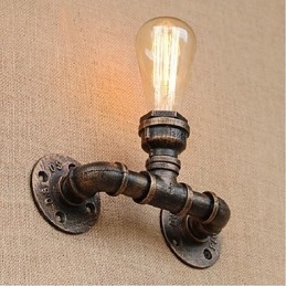 Nostalgia Eenvoudige Waterpijp Decoratieve Kleine Wandlamp Wandlamp